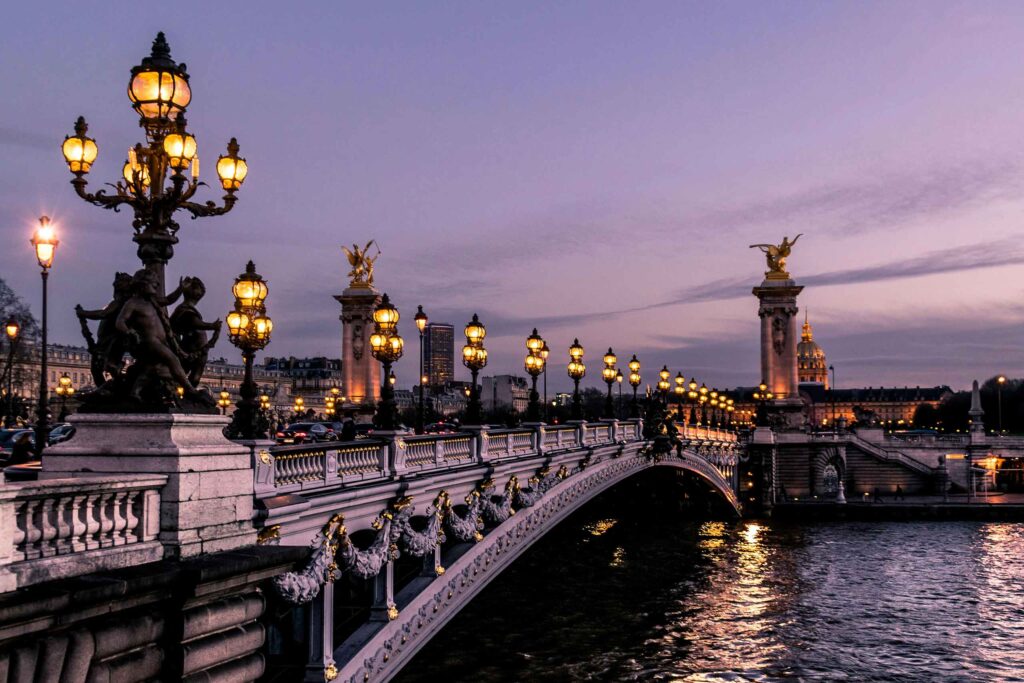 A bridge in Paris, France, perhaps part of an upcoming Ariodante Travel trip