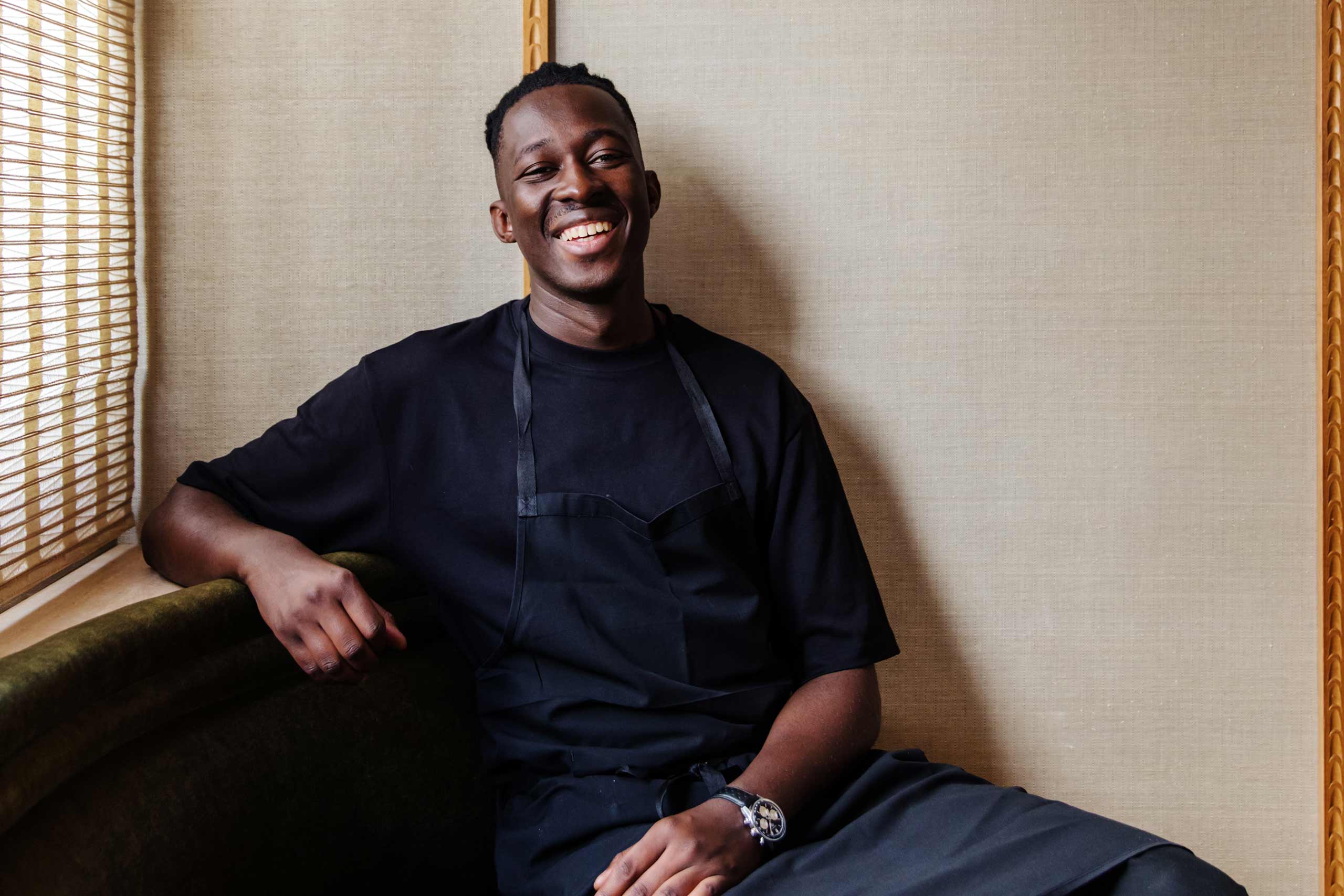 Portrait of Mory Sacko, who cooks African food in Paris