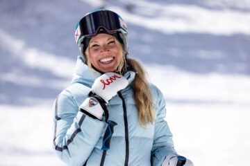 Olympian Jillian Vogtli smiles for the camera on the pistes of Deer Valley, Utah