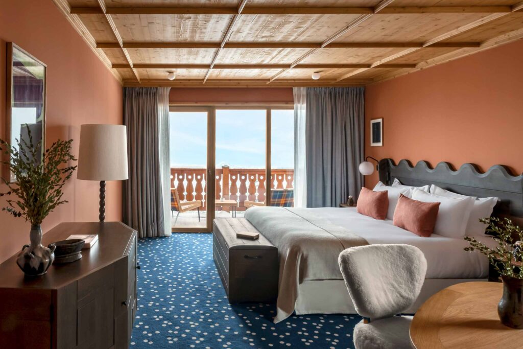 A bedroom at Hotel Le Coucou, Méribel, France