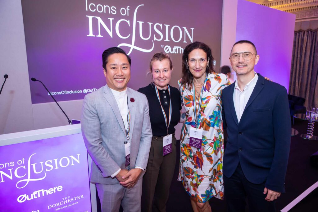 Uwern Jong, Sophie Galvagnon, Pavia Rosati and Martin Perry at Icons of Inclusion 2025