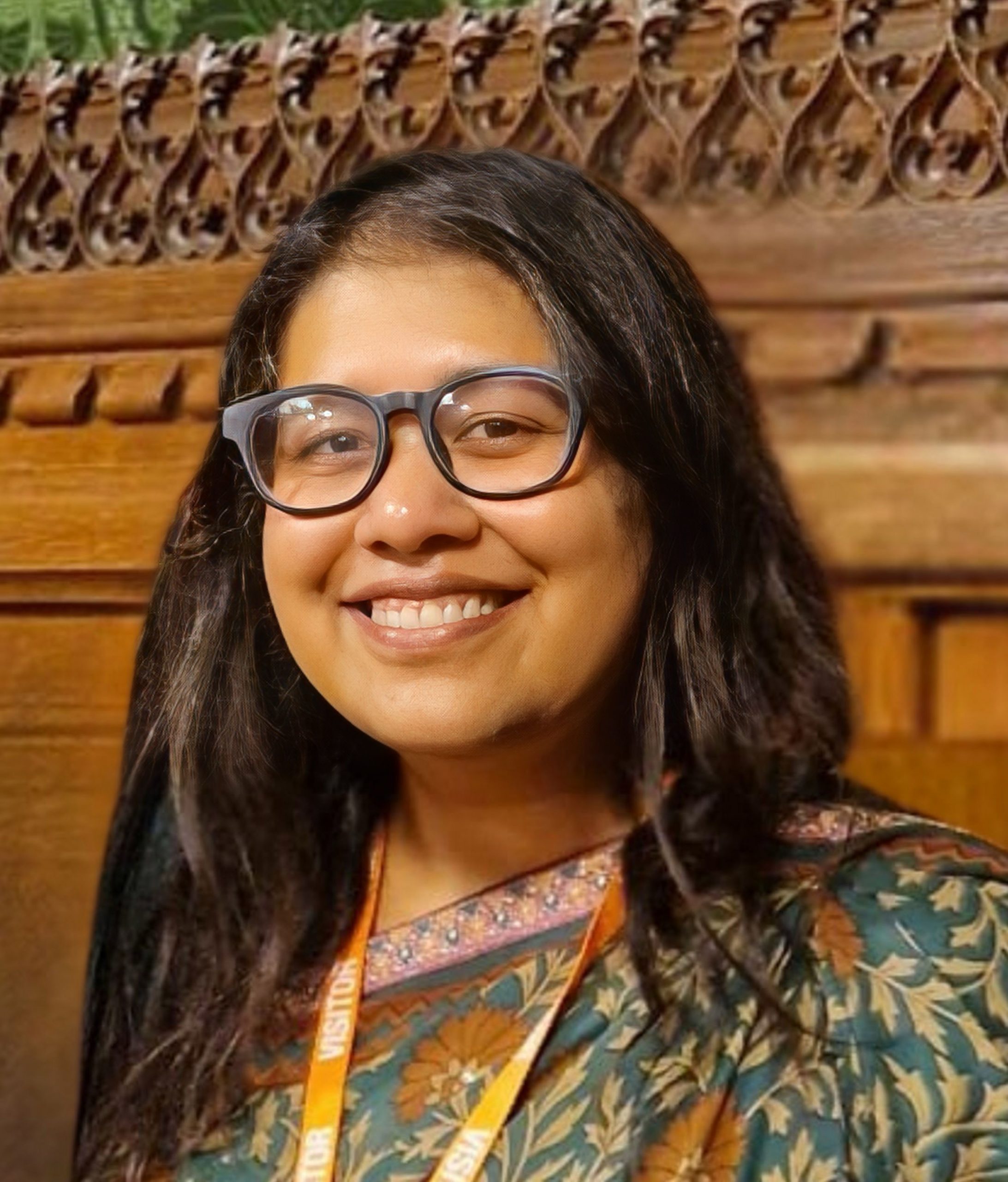 Portrait of Jayni Gudka (she/her), Founder of Sama Sama International