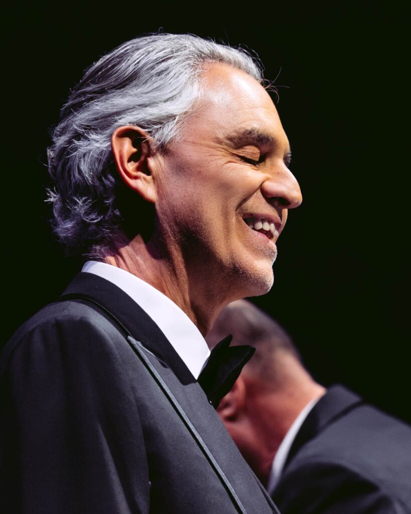 Andrea Bocelli at The O2 in London, UK, performing with a L-Acoustics sound system