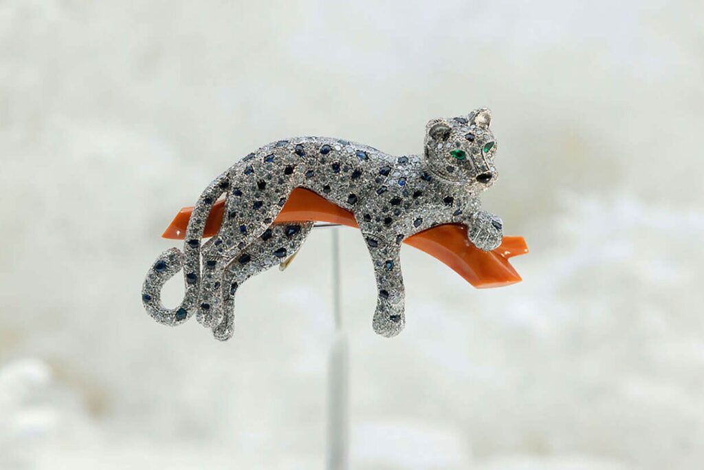 Jewel encrusted Cartier Panther