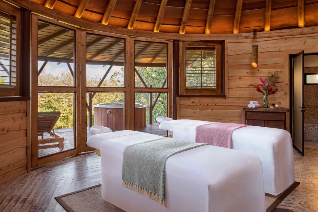 Two massage tables at Origins Lodge, Alajuela, Costa Rica
