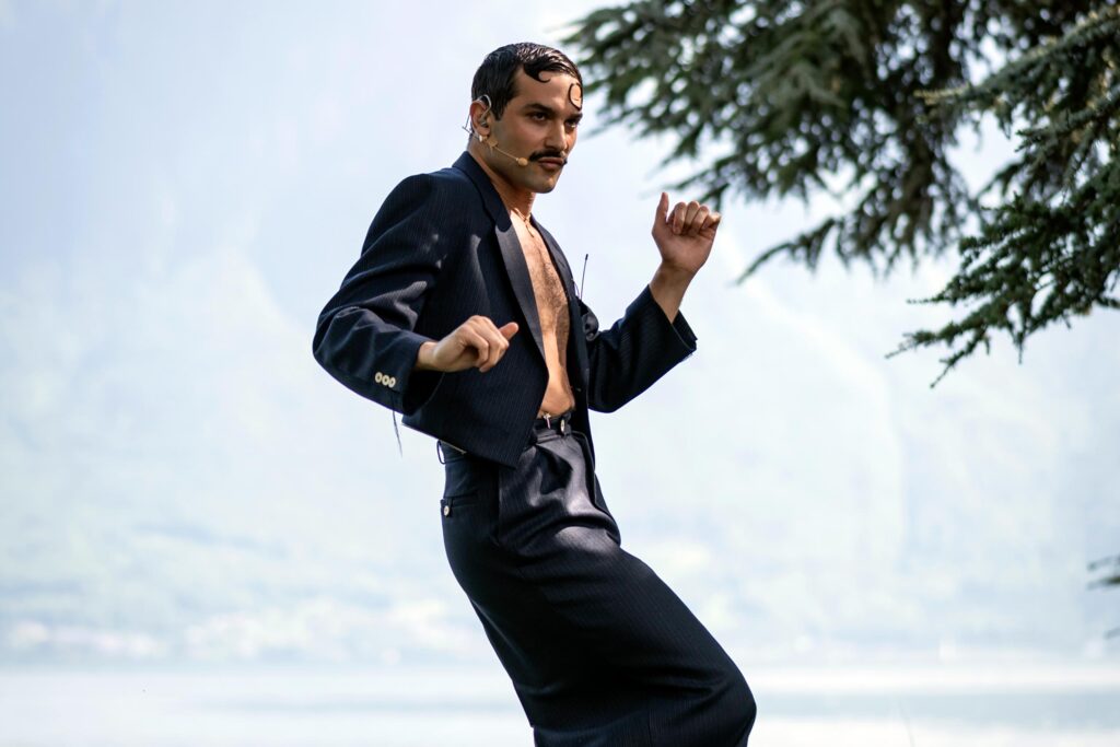 An LGBTQ+ artist at La Becque in Switzerland