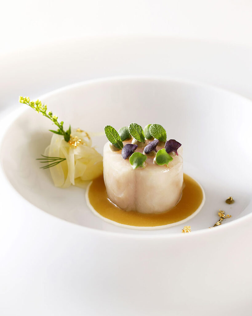 Ode to olive dish at Tate Dining Room in Hong Kong