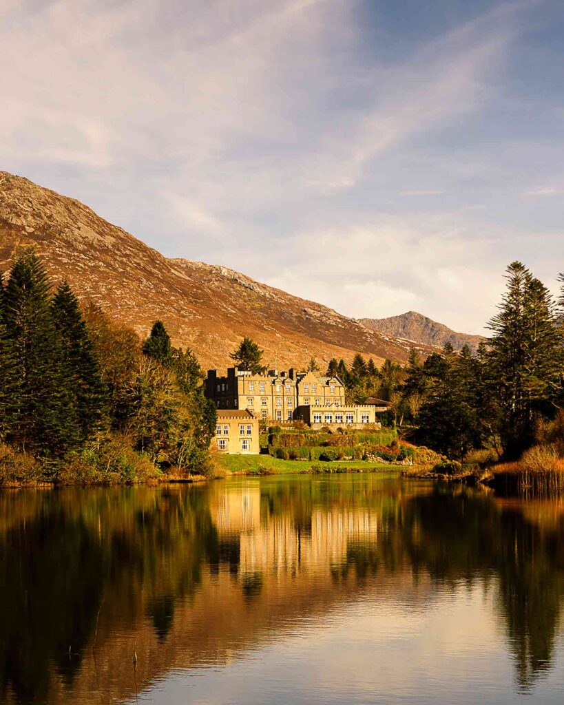 Ballynahinch Castle at sunrise