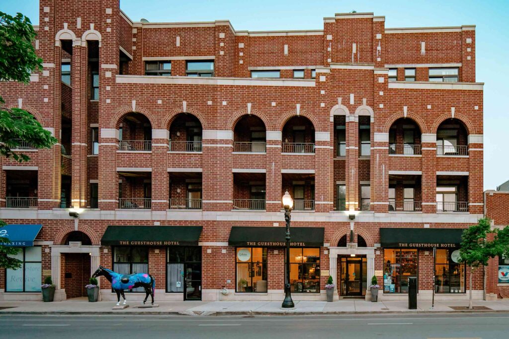 Exterior view of The Guesthouse Hotel Chicago, Illinois, USA