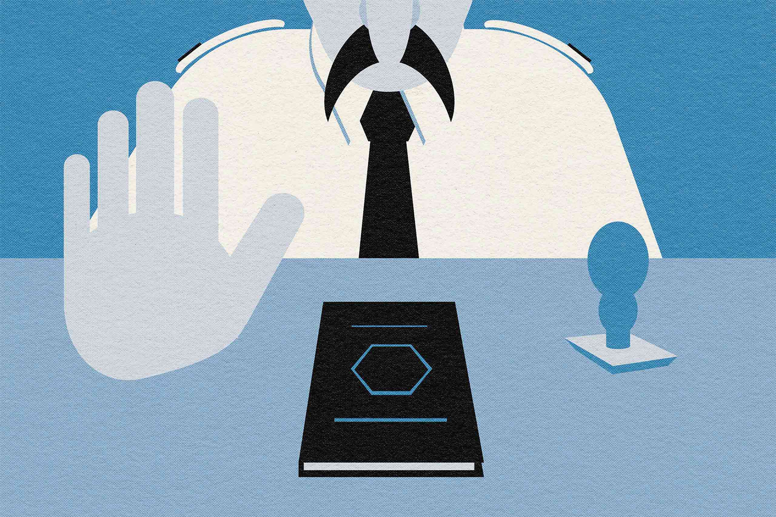 Illustration for The Layover, Border control