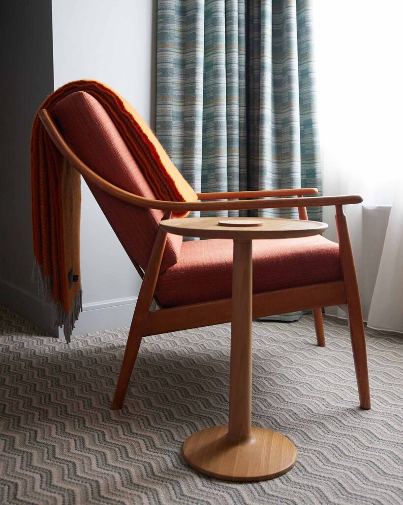 A stylish chair at The Shoregate, Crail, Scotland, United Kingdom