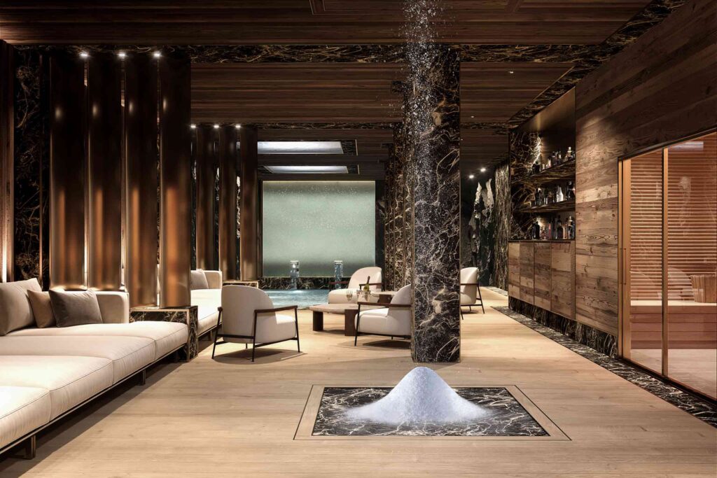 Spa room at Ultima Promenade Gstaad by Ultima Collection